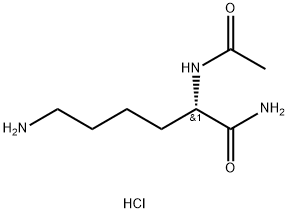 N-アセチル-L-リシンアミド塩酸塩 化学構造式