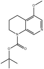 tert-Butyl 5-methoxy-3,4-dihydro-1,7-naphthyridine-1(2H)-carboxylate Struktur