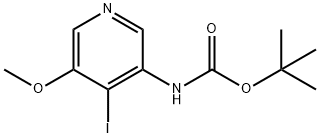 TERT-BUTYL 4-IODO-5-METHOXYPYRIDIN-3-YLCARBAMATE, 1045858-08-9, 结构式
