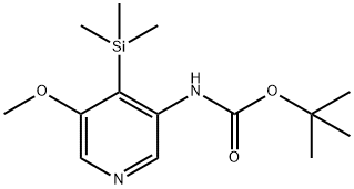 5-メトキシ-4-(トリメチルシリル)ピリジン-3-イルカルバミン酸TERT-ブチル 化学構造式
