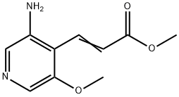 Methyl 3-(3-amino-5-methoxypyridin-4-yl)acrylate Struktur