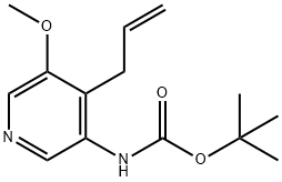 tert-Butyl 4-allyl-5-methoxypyridin-3-ylcarbamate Struktur