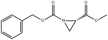 (S)-(-)-N-Z-氮杂环丙烷-2-羧酸甲酯 结构式