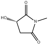 (S)-3-HYDROXY-1-METHYLPYRROLIDINE-2,5-DIONE,104612-35-3,结构式