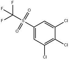 1,2,3-TRICHLORO-5-TRIFLUOROMETHANESULFONYL-BENZENE Structure