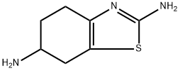 2,6-Diamino-4,5,6,7-tetrahydrobenzothiazole Struktur