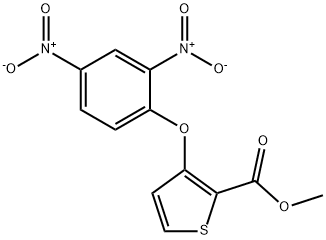 METHYL 3-(2,4-DINITROPHENOXY)-2-THIOPHENECARBOXYLATE Structure