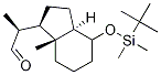 (2S)-2-((1R,3aR,7aR)-4-(tert-butyldiMethylsilyloxy)-7a-Methyloctahydro-1H-inden-1-yl)propanal Struktur