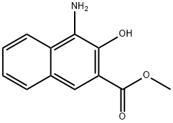 1-AMINO-2-HYDROXY-NAPHTALENE-3-CARBOXYLIC ACID METHYL ESTER Structure
