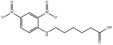 N-(2,4-ジニトロフェニル)-6-アミノヘキサン酸 化学構造式