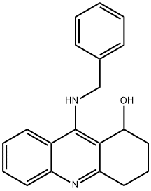 9-(ベンジルアミノ)-1,2,3,4-テトラヒドロアクリジン-1-オール 化学構造式