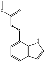 3-(1H-吲哚-7-基)-2-丙烯酸 甲酯 结构式