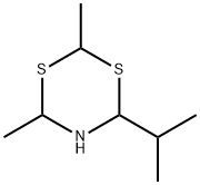 Dimethylisopropyldihydro-1,3,5-dithiazine Struktur