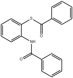 Thiobenzoic acid S-[2-(benzoylamino)phenyl] ester Struktur