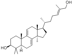 (24E)-5α-ラノスタ-7,9(11),24-トリエン-3β,26-ジオール 化学構造式