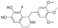 8-Fluoro-1,2,3,4-tetrahydro-1-((3,4,5-trimethoxyphenyl)methyl)-6,7-iso quinolinediol 结构式