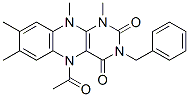 Alloxazine,  5-acetyl-3-benzyl-5,10-dihydro-1,7,8,10-tetramethyl-  (7CI) 结构式