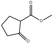 シクロペンタノン-2-カルボン酸メチル 化学構造式
