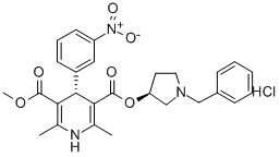 バルニジピン塩酸塩 化学構造式