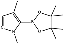 1,4-DiMethyl-5-(4,4,5,5-tetraMethyl-1,3,2-dioxaborolan-2-yl)-1H-pyrazole Structure