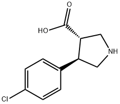 (3S,4R)-4-(4-CHLOROPHENYL)PYRROLIDINE-3-CARBOXYLIC ACID Struktur