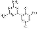 3-(4,6-Diamino-s-triazinyl)-2,5-dichlorophenol Structure