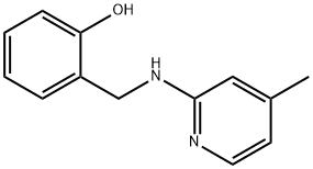 2-{[(4-甲基-2-吡啶)氨基]甲基}苯酚, 104768-35-6, 结构式