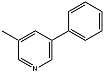 3-メチル-5-フェニルピリジン 化学構造式