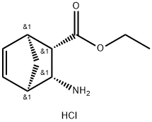 3-EXO-アミノビシクロ〔2.2.1〕ヘプト-5-エン-2-EXO-カルボン酸エチル塩酸塩 化学構造式