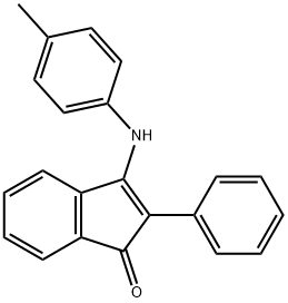 2-phenyl-3-(4-toluidino)-1H-inden-1-one Structure