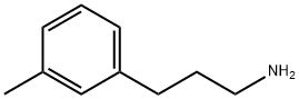 3-(3-メチルフェニル)-1-プロパンアミン 化学構造式