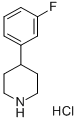 4-(3-FLUOROPHENYL)-PIPERIDINE HYDROCHLORIDE
 Struktur