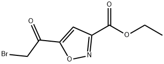 5-(2-ブロモアセチル)イソオキサゾール-3-カルボン酸エチル 化学構造式
