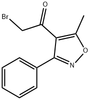 2-ブロモ-1-(5-メチル-3-フェニルイソオキサゾール-4-イル)エタン-1-オン 化学構造式