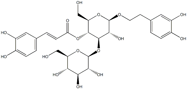 2-(3,4-ジヒドロキシフェニル)エチル4-O-(3,4-ジヒドロキシシンナモイル)-3-O-(β-D-グルコピラノシル)-β-D-グルコピラノシド