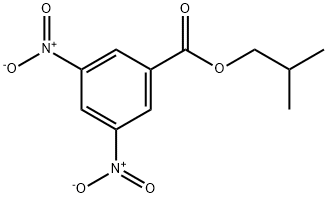 Benzoic acid, 3,5-dinitro-, 2-Methylpropyl ester 化学構造式