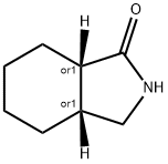 rel-(3aα*,7aα*)-オクタヒドロ-1H-イソインドール-1-オン 化学構造式