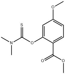 Methyl 2-[(dimethylcarbamothioyl)-oxy]-4-methoxybenzoate Struktur
