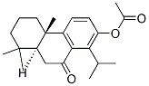 9(1H)-Phenanthrenone, 7-(acetyloxy)-2,3,4,4a,10,10a-hexahydro-1,1,4a-trimethyl-8-(1-methylethyl)-, (4aS,10aS)- Struktur