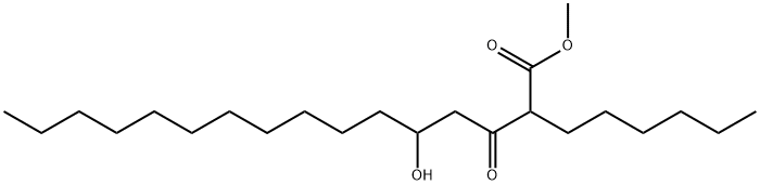2-己基-5-羟基-3-氧代十六烷酸甲酯 结构式