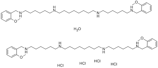 methoctramine tetrahydrochloride hemihydrate Struktur