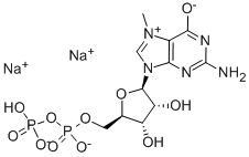 7-METHYLGUANOSINE 5'-DIPHOSPHATE SODIUM SALT Struktur