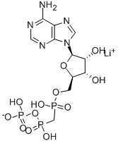 Α,Β-メチレンアデノシン5′-三リン酸 リチウム塩 化学構造式