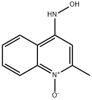 2-METHYL-4-HYDROXYLAMINOQUINOLINE1-OXIDE Struktur