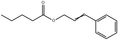 ペンタン酸3-フェニル-2-プロペニル 化学構造式