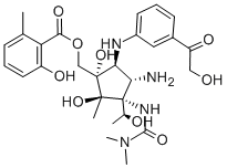8''-hydroxypactamycin Structure