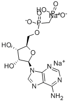 Α,Β-メチレンアデノシン 5′-二リン酸 ナトリウム塩 化学構造式