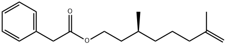 苯乙酸(S)-3,7-二甲基-7-辛烯酯, 10486-14-3, 结构式