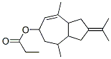 1,2,3,3A,4,5,6,8A-八氢-2-异亚丙基-4,8-二甲基薁-6-基丙酸酯 结构式