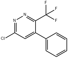 6-chloro-4-phenyl-3-(trifluoroMethyl)pyridazine Struktur